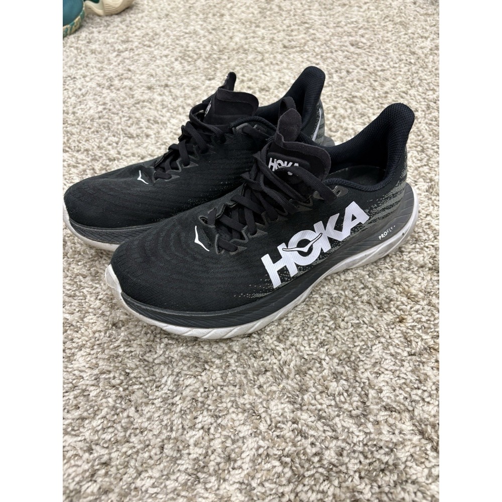 Hoka Mach 5 ProFly +Athletic Black Running Walking Shoes Womens Size 9B